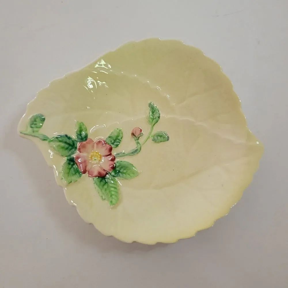 Carlton Ware Handpainted Vintage Wild Rose Preserve Dish